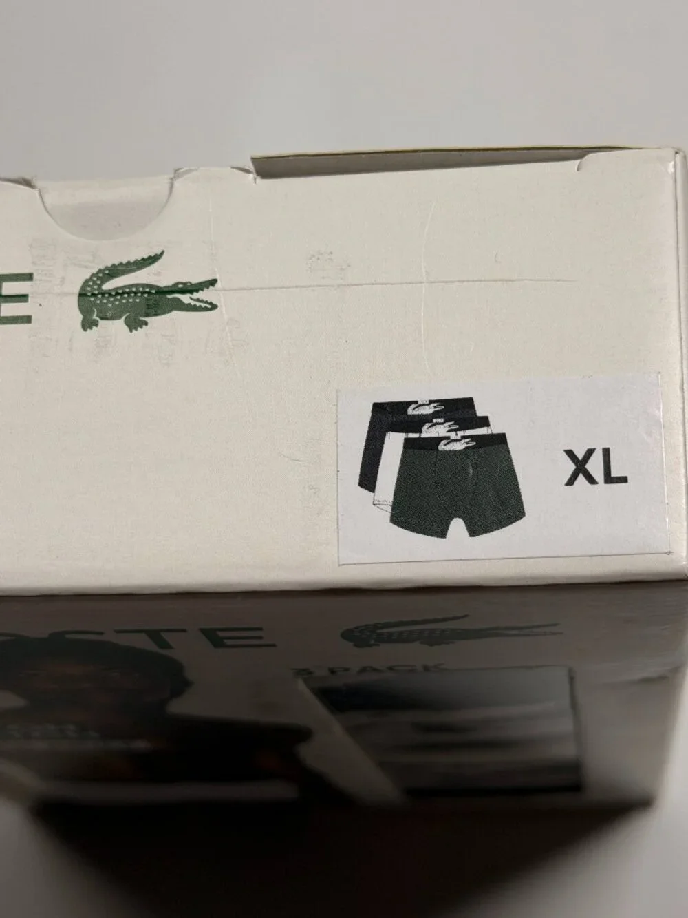 NWT Lacoste Cotton Stretch Boxer Brief - XL - Multi Colors - Set of 3